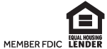 Equal Housing Lender and Member FDIC logos